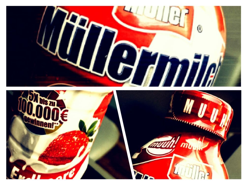 Muhende Müllermilch Flasche Muhende Müllermilch Flasche